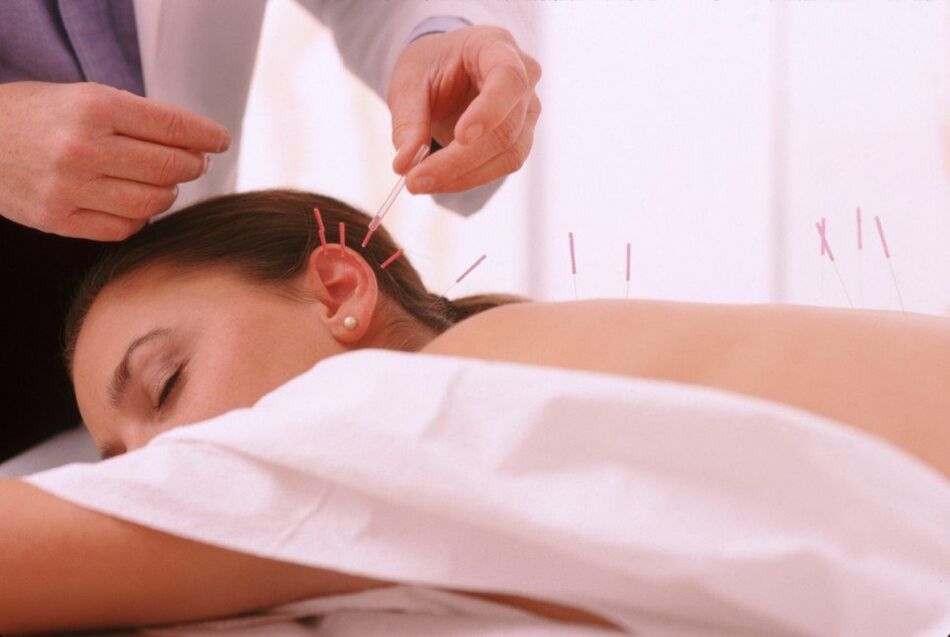 Acupuncture and acupuncture with cervical joint disease