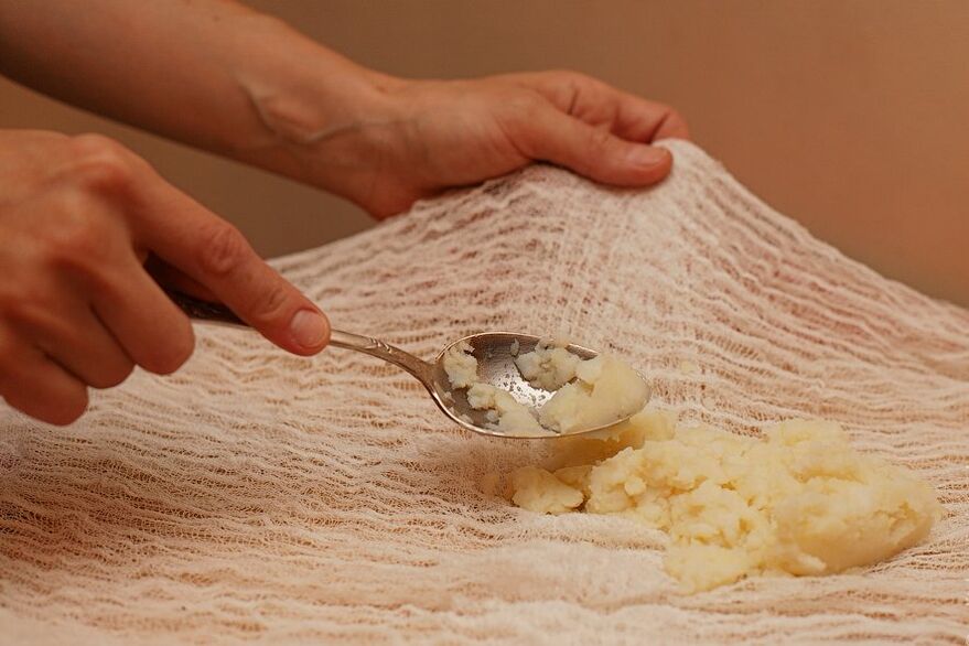 Compressed from honey and potatoes